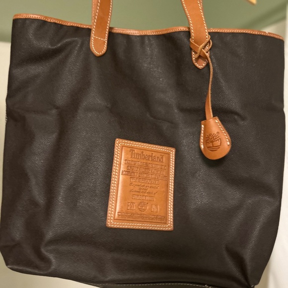Large Brown Leather Tote - Picture 1 of 4